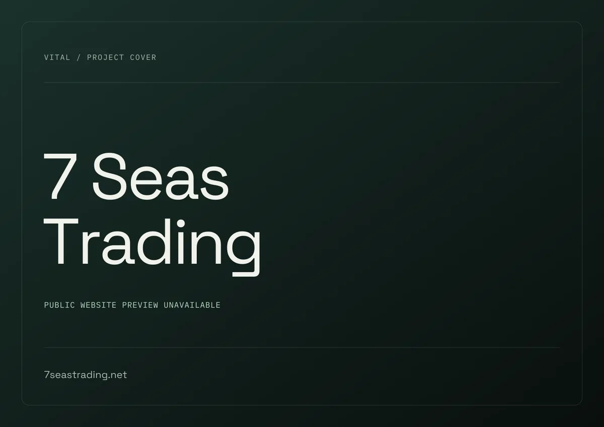 7 Seas Trading Project cover · website preview unavailable
